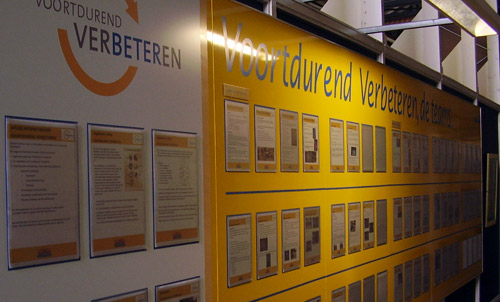 Het grote verbeterbord bij Bruynzeel