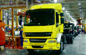 Productie bij DAF in Leyland (foto DAF)