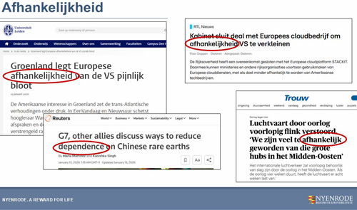 De keerzijde van specialisatie (als land of bedrijf) is afhankelijkheid